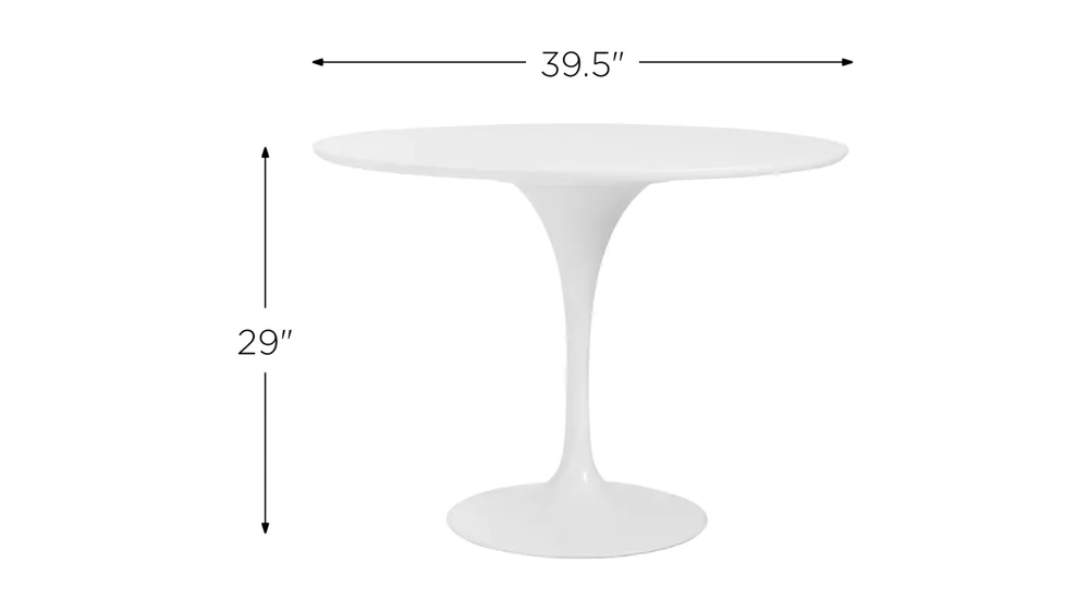 Astrid 40" Round Table Dimensions
