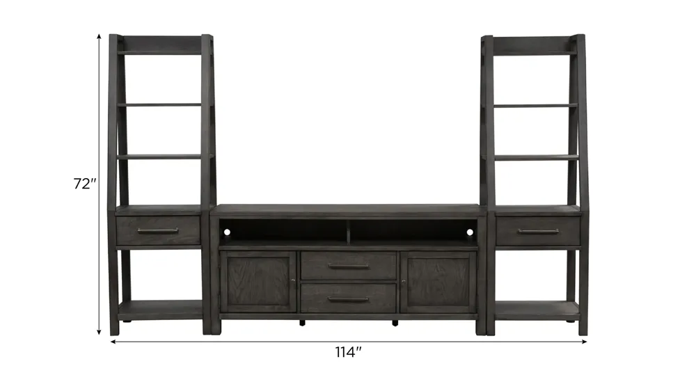 Marguerite Entertainment Center w/Piers Dimensions