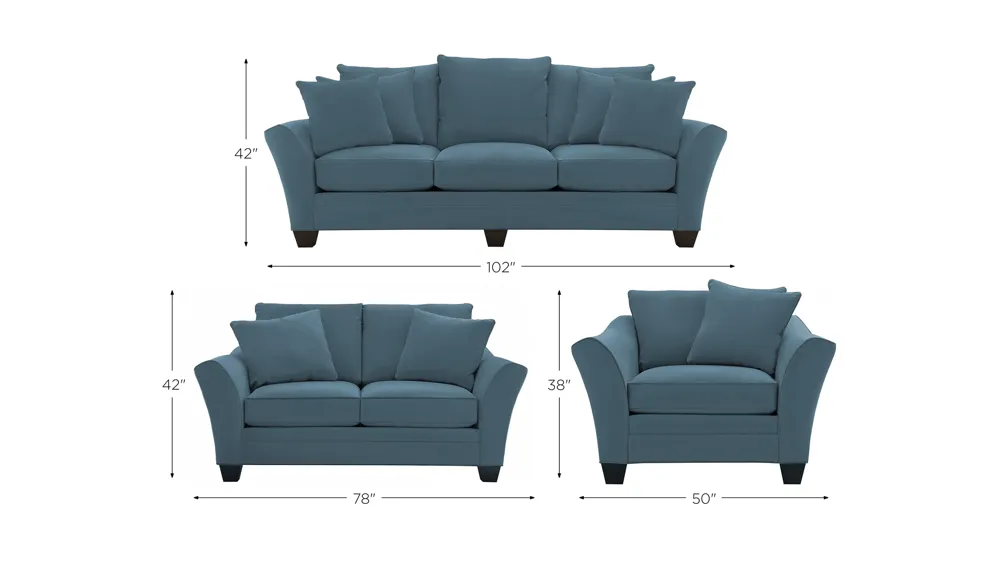 Briarwood Living Room Set Dimensions