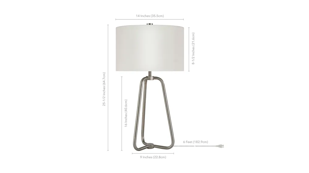 Mari Table Lamp Dimensions