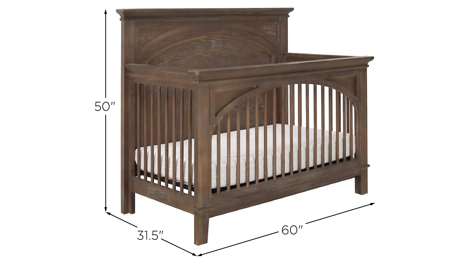 Westwood Design Leland Convertible Crib in Sandwash