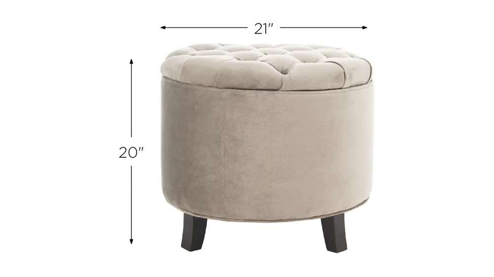 Ponzi Tuffted Ottoman Dimensions