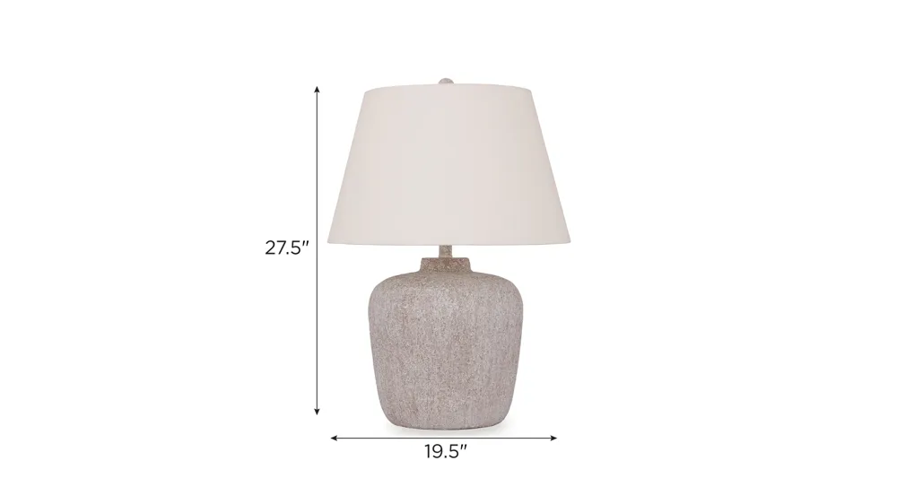 Danry Metal Table Lamp Dimensions