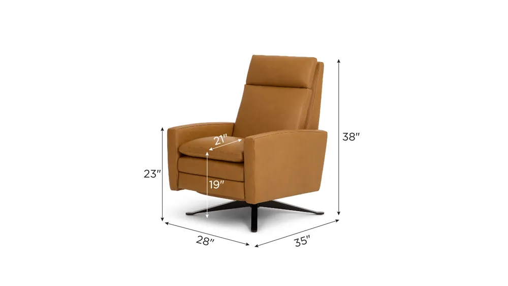 Simon Reinvented Manual Recliner Dimensions