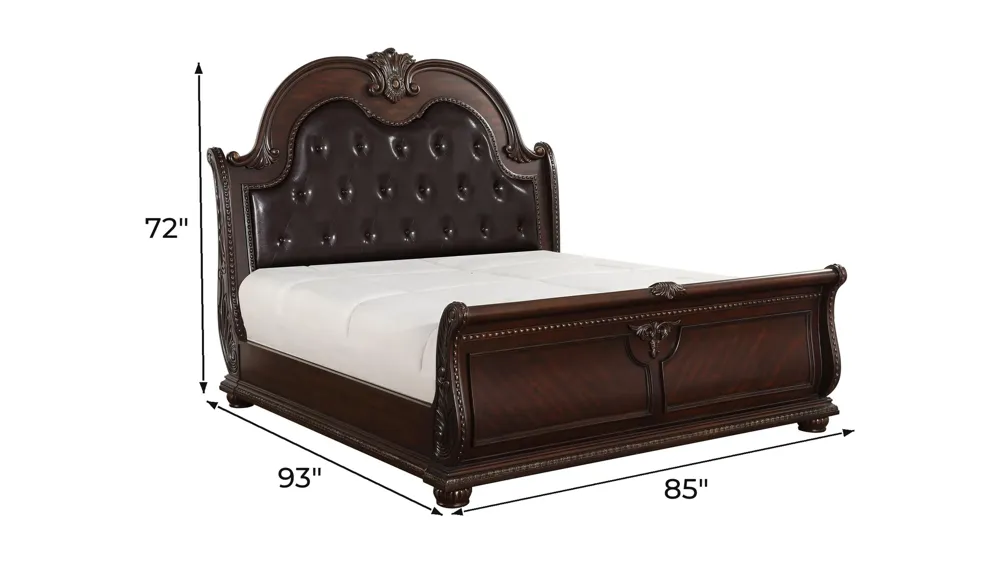 Palace Upholstered Bed Dimensions