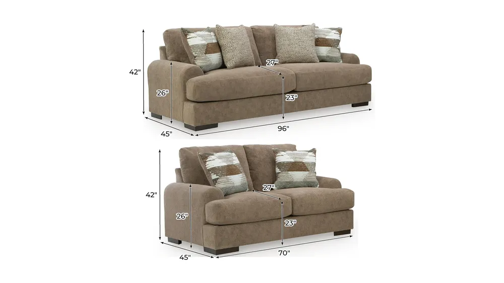 Nolenburg Living Room Set Dimensions