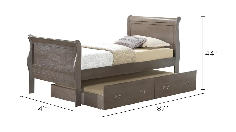 Rossie Trundle Bed Dimensions