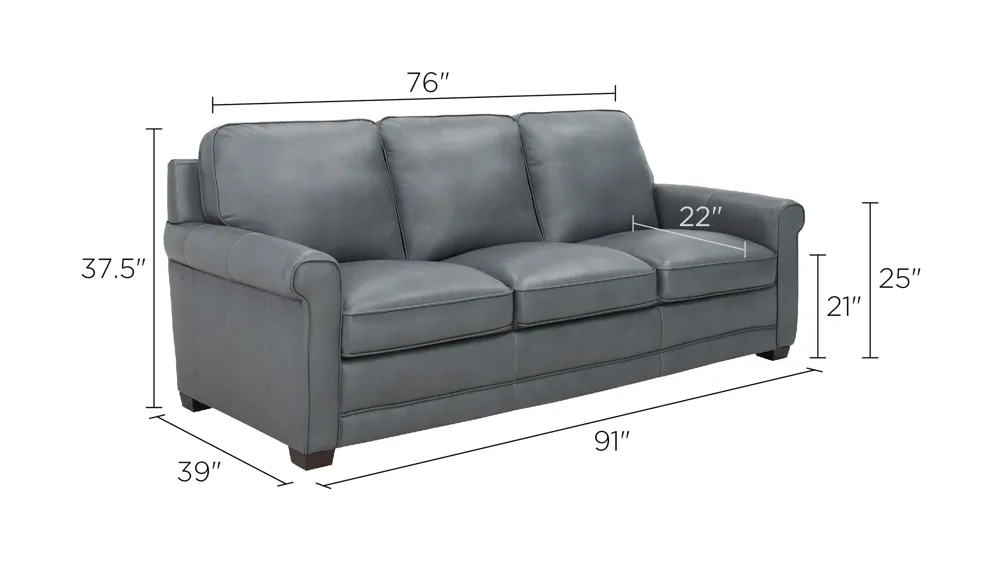 Lexington Leather Sofa Dimensions