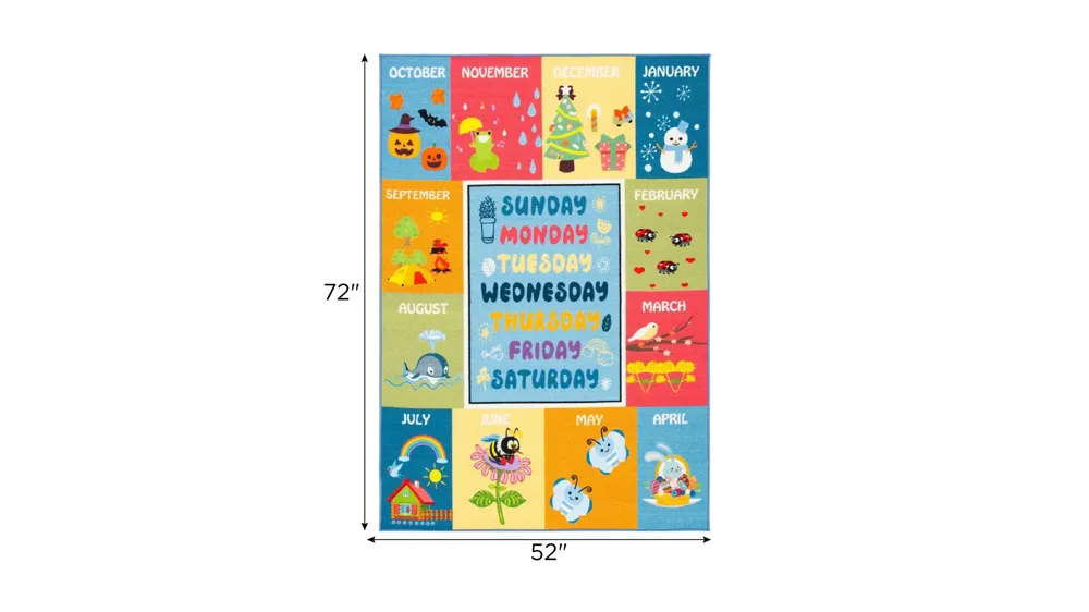 Oneonta Kids' Playhouse Rug Dimensions