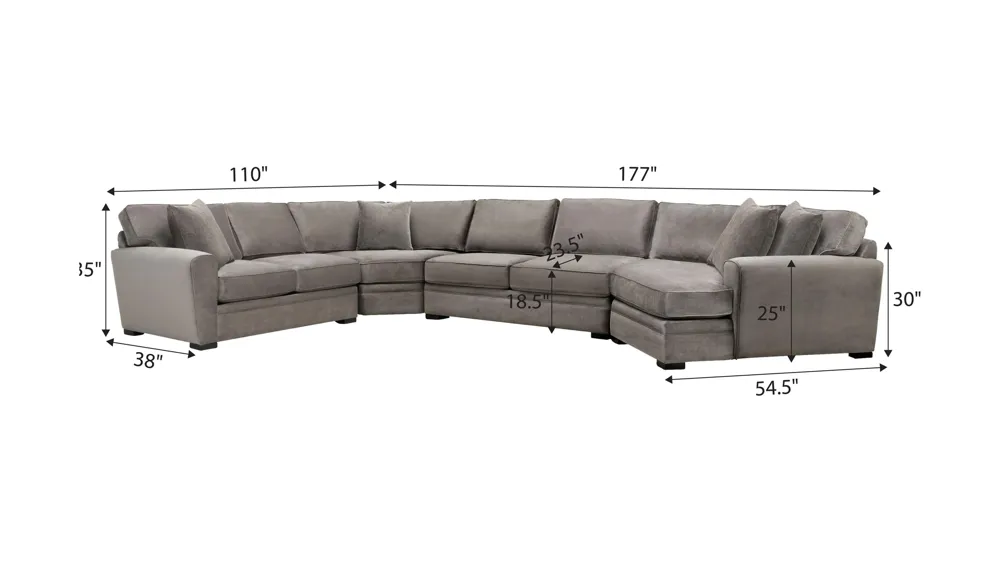 Artemis II 4-pc. Sectional Dimensions