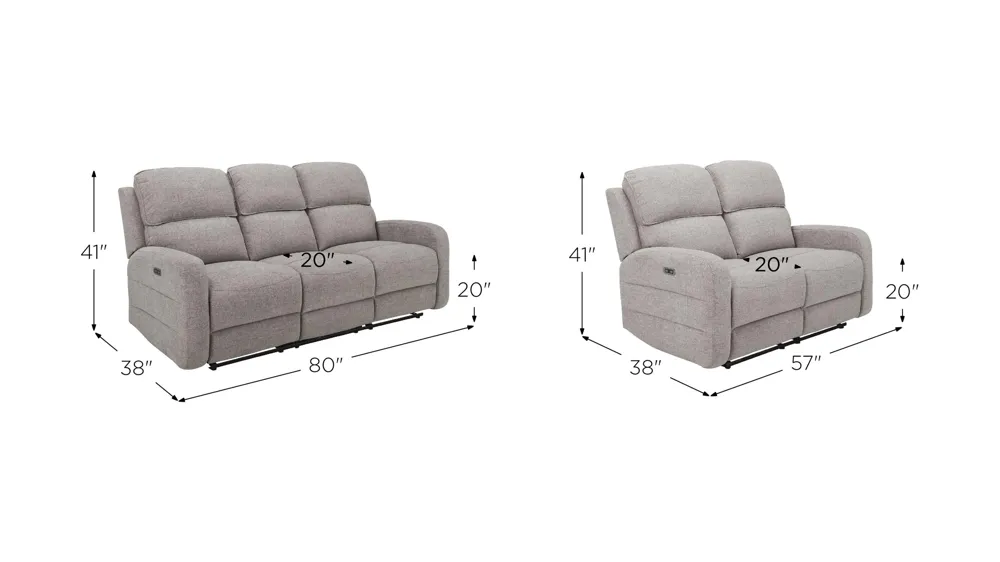 Everitt Living Room Set Dimensions