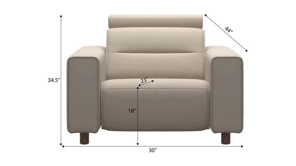 Emily 2-pc. Power Recliner Dimensions