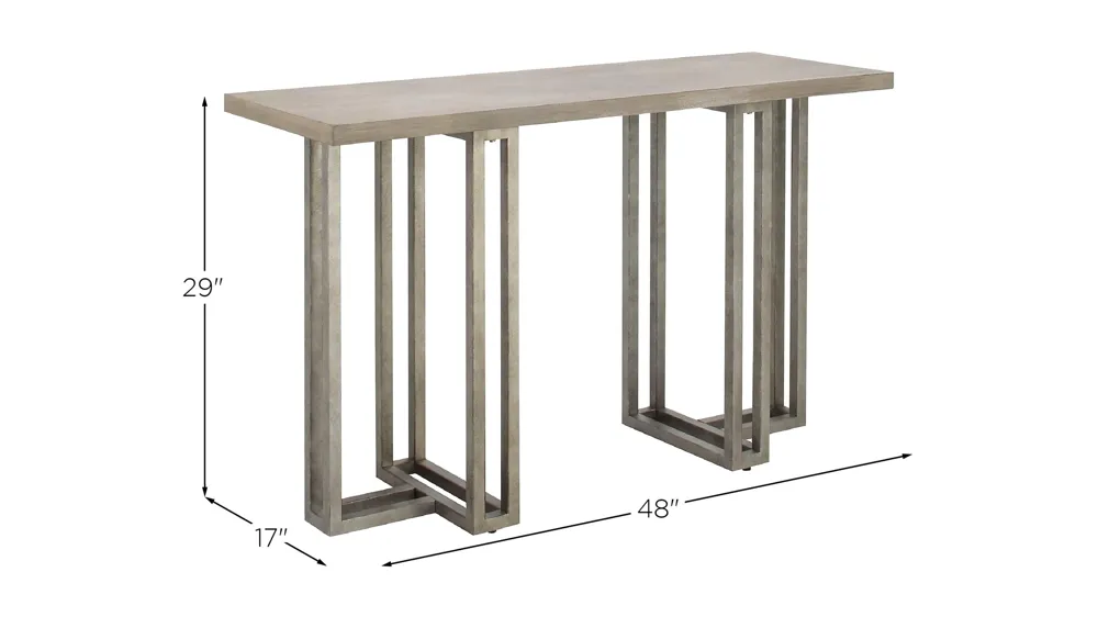 Tiernan Rectangular Sofa Table Dimensions