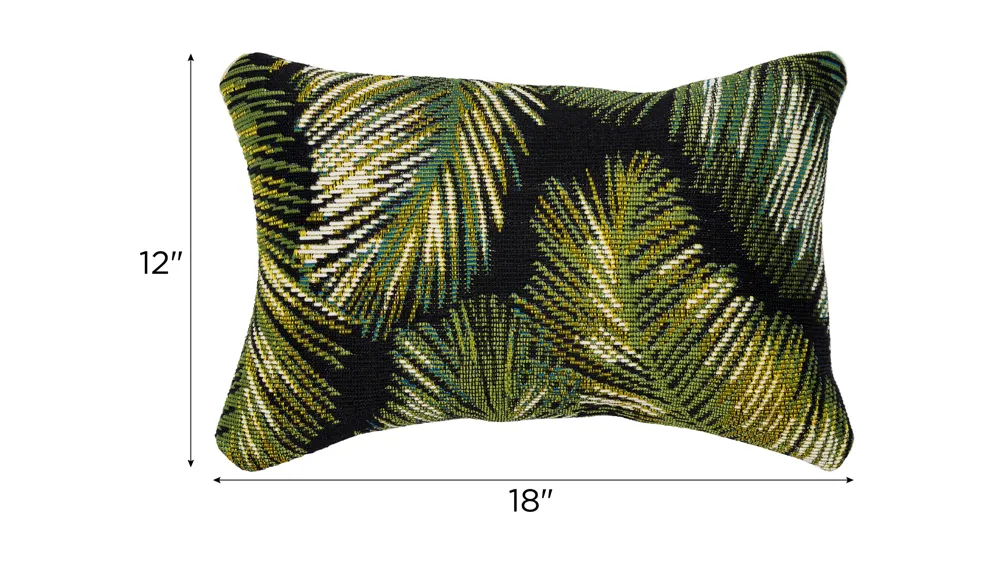Marina Palm Border Indoor/Outdoor Pillow Dimensions