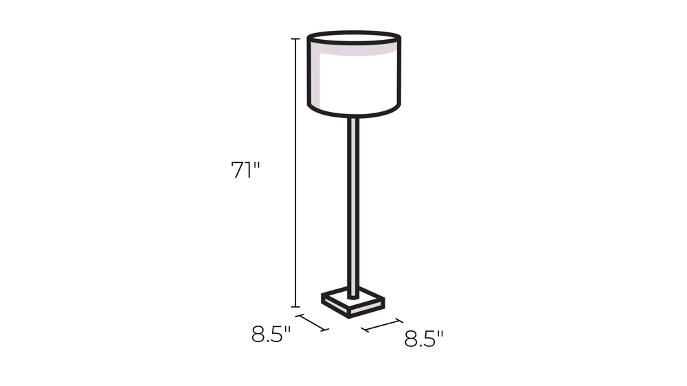 Roxy Floor Lamp Dimensions