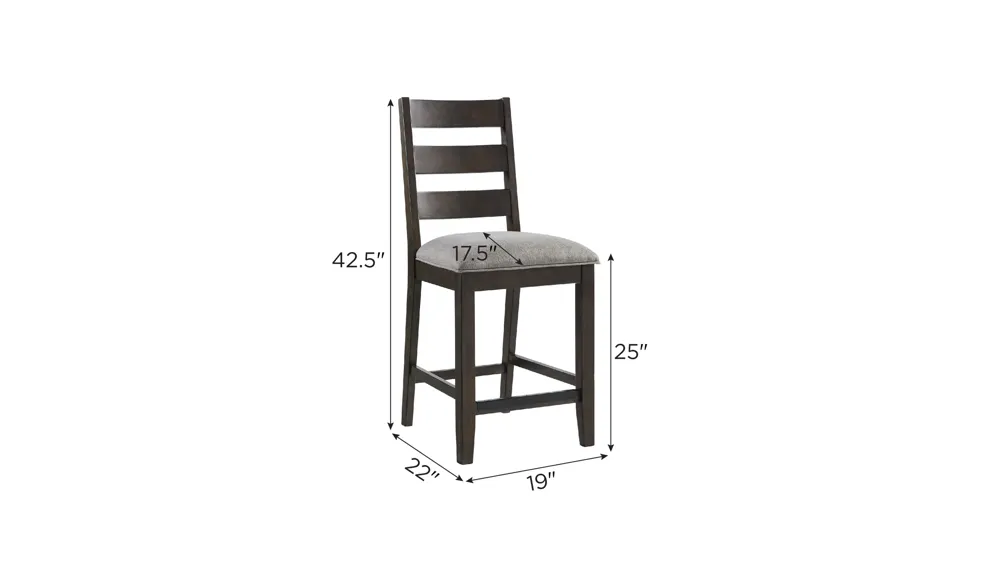 Beacon Barstool (Set of 2) Dimensions