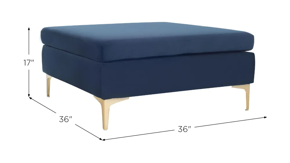 Gina Square Ottoman Dimensions