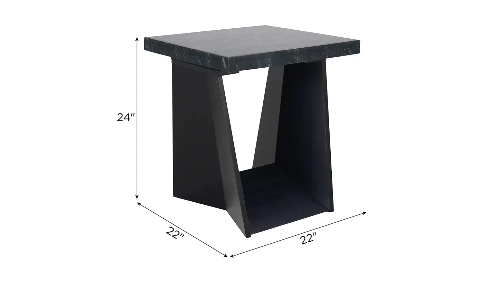Mahal End Table Dimensions