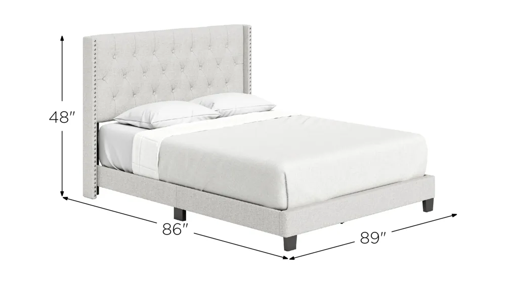 Madeira Fabric Platform Bed Dimensions