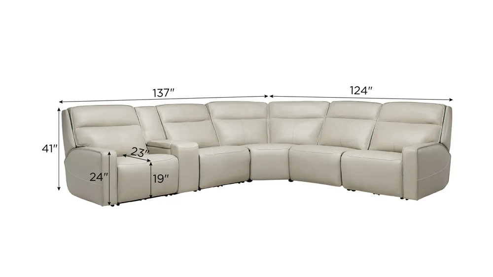 Beckett 6-pc. Power Sectional | Raymour & Flanigan