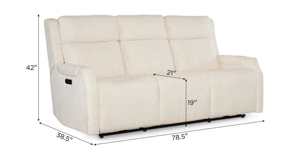 Nelson Zero Gravity Power Sofa Dimensions