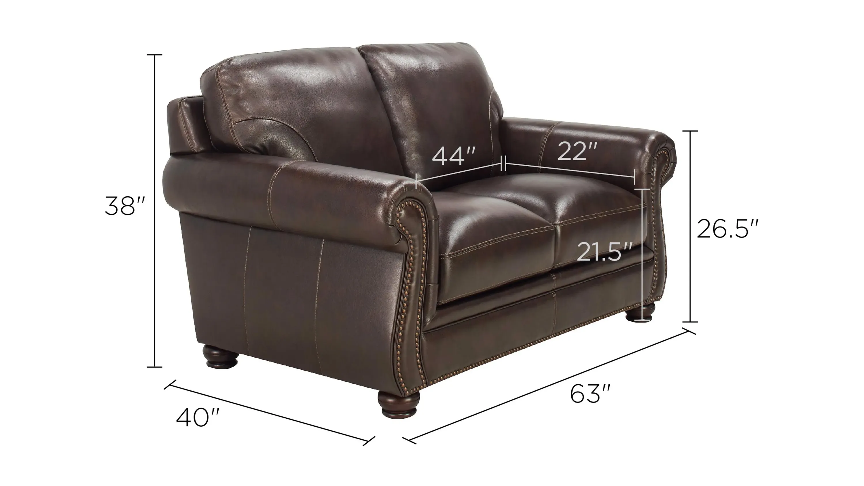 Alistair Leather Loveseat | Raymour & Flanigan