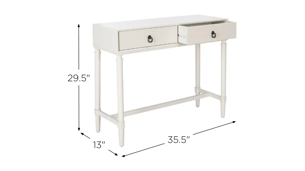 Autumn 2 Drawer Console Table Dimensions