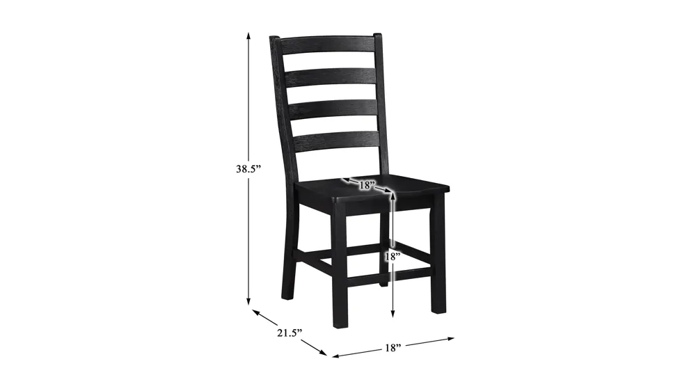 Bechette Side Chair- Set of 2 Dimensions