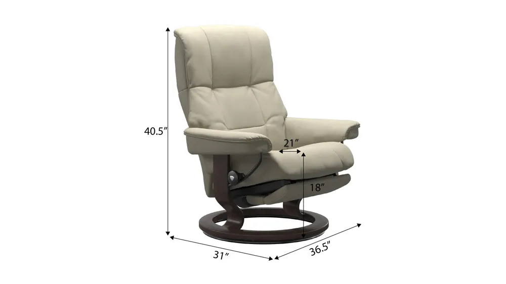 Mayfair Large Classic Power Recliner Dimensions