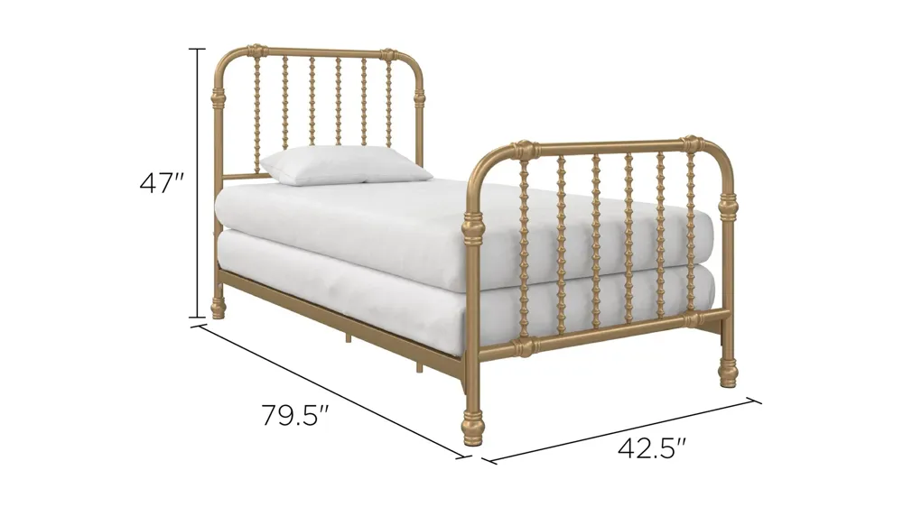 Little Seeds Monarch Hill Wren Metal Bed Dimensions