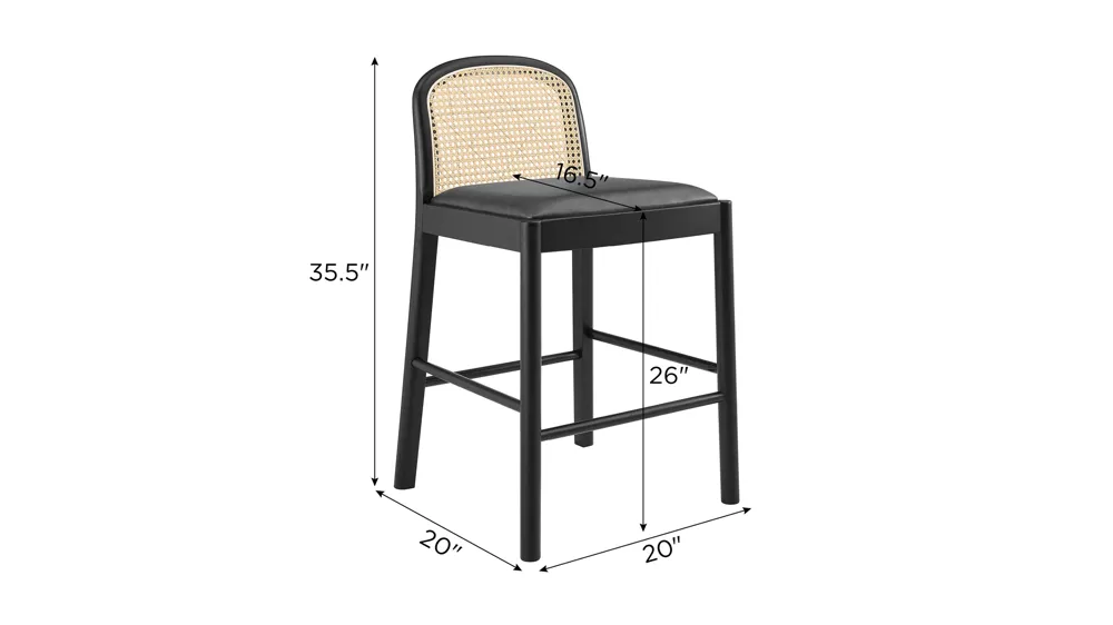 Donna Counter Stool - Set of 2 Dimensions