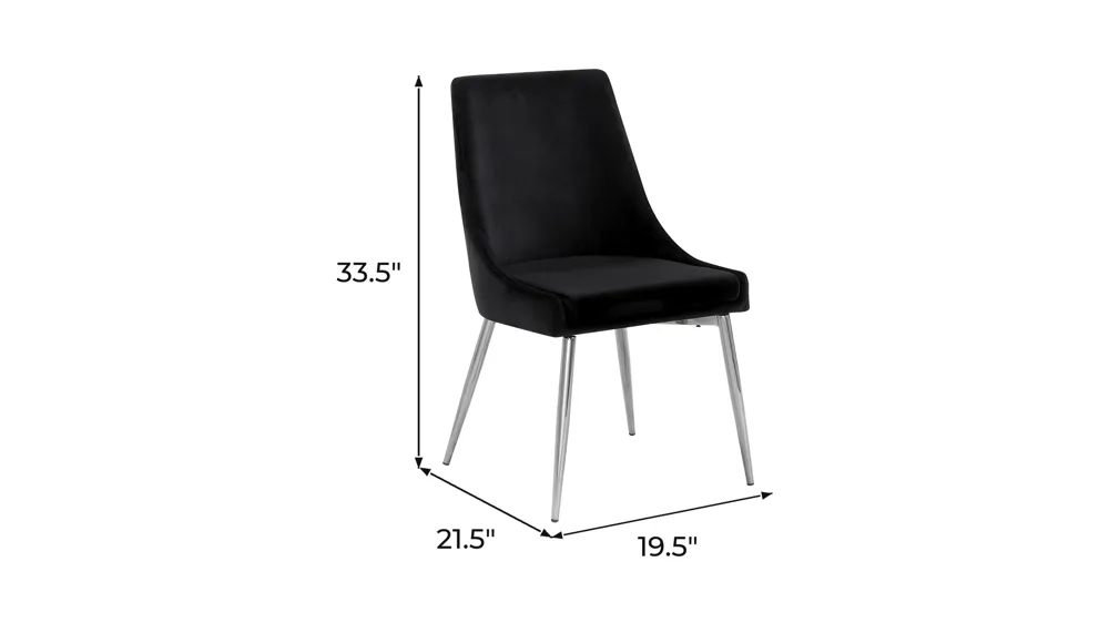Karina Dining Chair - Set of 2 Dimensions
