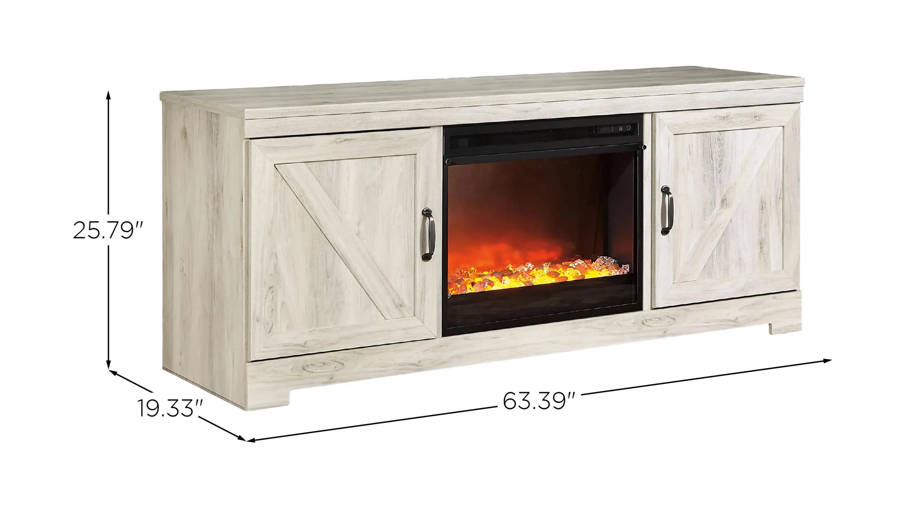 Bellaby TV Stand & Fireplace | Raymour & Flanigan