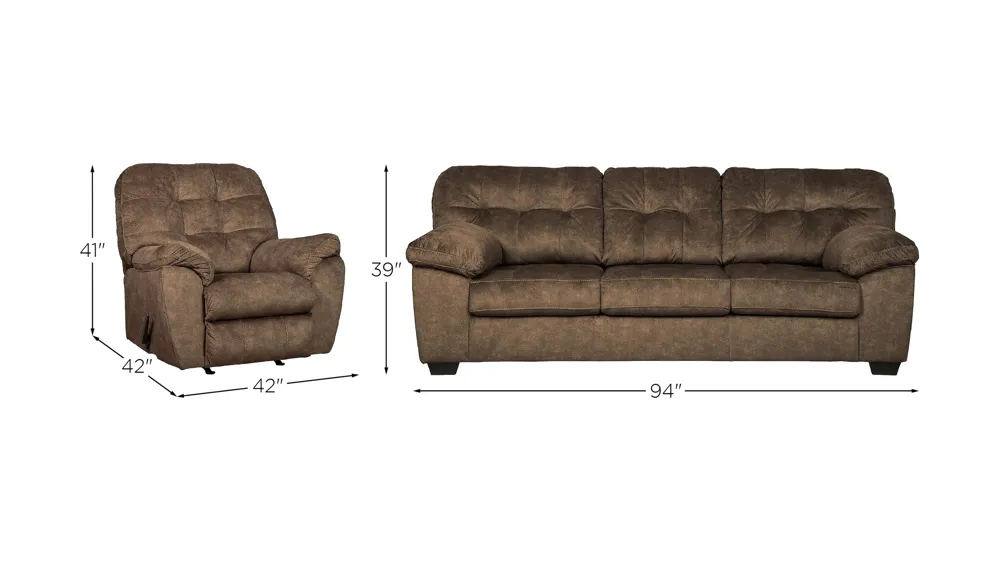 Accrington Sofa with Recliner Dimensions