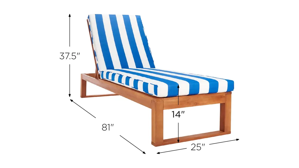 Danser Sun Lounger Dimensions