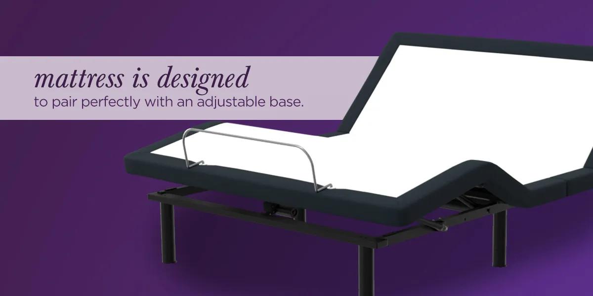 This mattress is designed to pair perfectly with an adjustable base.