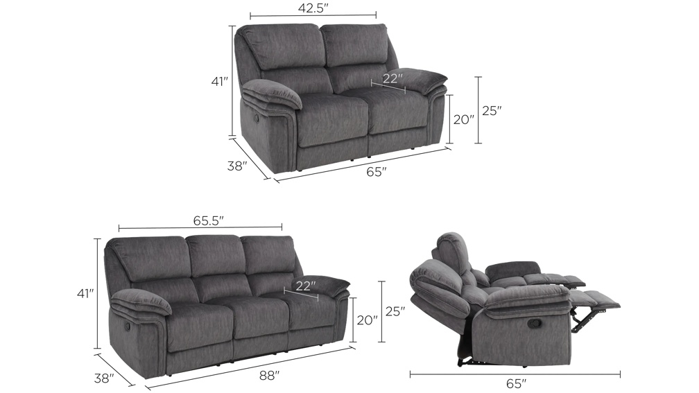Portman microfiber reclining sofa new arrivals