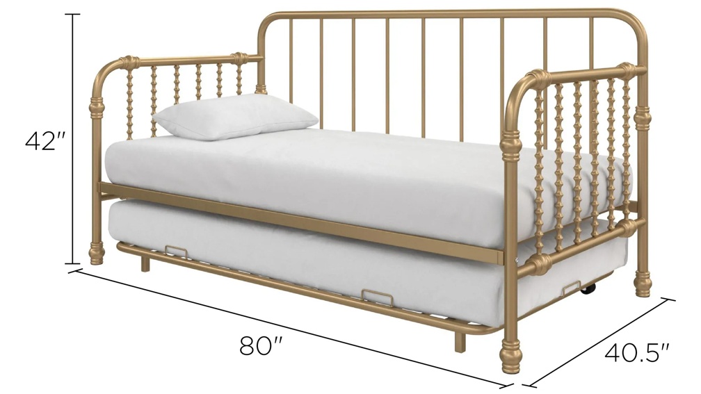 Little seeds monarch hill wren metal top daybed with trundle
