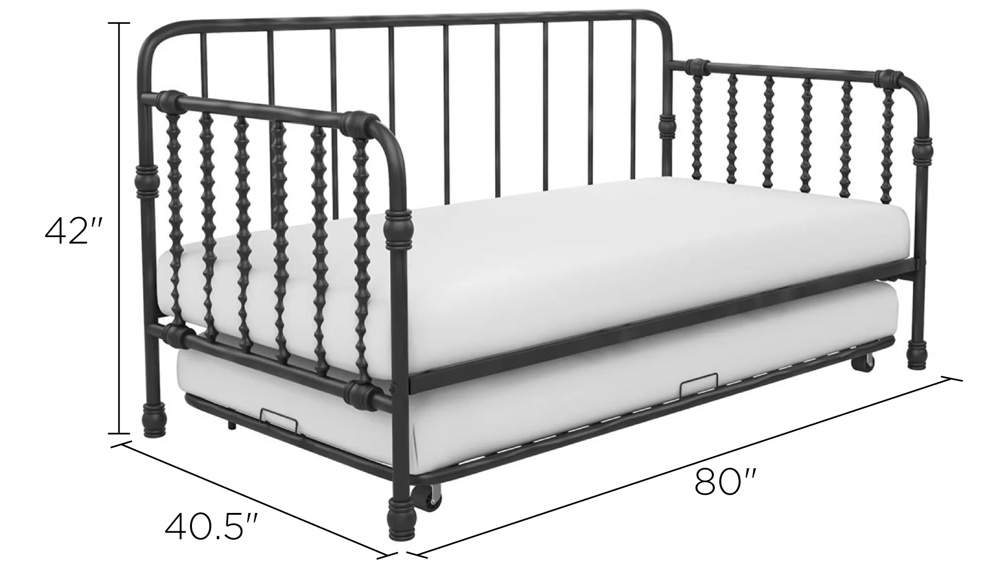 Monarch hill wren twin metal daybed shop with trundle