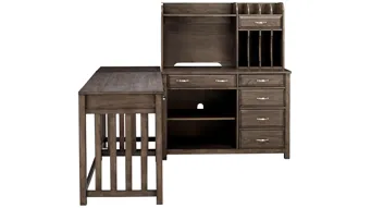 Linbrooke 4-pc. Desk W/ Hutch Brown/Gray Product\_Image\_Carousel