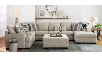 Beige Sectional Sofas | Raymour & Flanigan