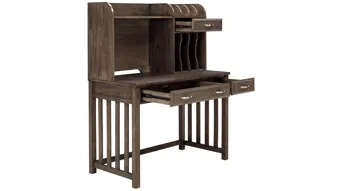 Linbrooke 2-pc. Writing Desk And Hutch Brown/Gray Product\_Image\_Carousel
