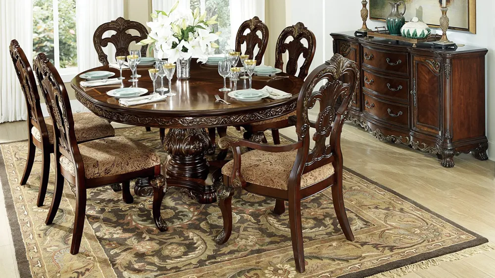 Euro 7-pc. Round Dining Set