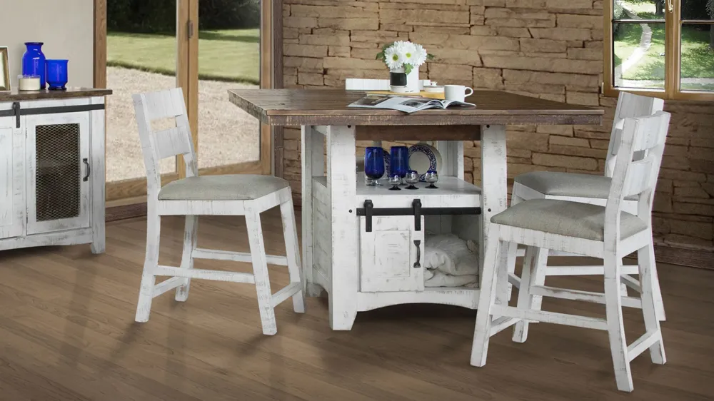 Pueblo Counter-Height 5-pc. Dining Set w/ Storage