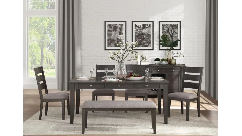 Brindle 6-pc. Dining Room Set With Bench