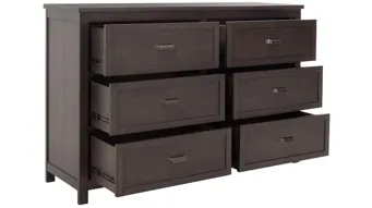 black orchestra dress Isabella Mid Century 6 Drawer Dresser main image 1