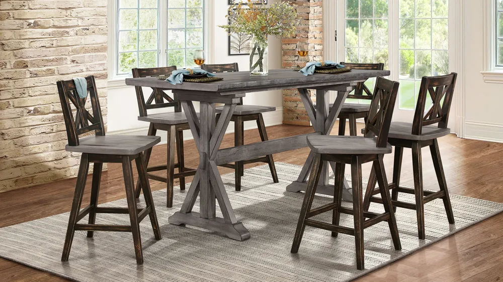 Trouvaille 7-pc. Counter Height Dining Set