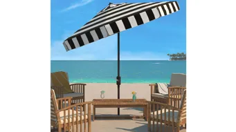 48inch patio table cover with umbrella hole Teak Wood Hatteras Round Outdoor Patio Dining Table, 48 Inch by Chic Teak  only $843.70