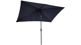 12 foot patio umbrella with lights BLUU 12 FT Solar Cantilever Umbrella LED Aluminum Offset Umbrella with 15  Strip Lights and Center light, Recycled Fabric 36 Month Fade Resistance,