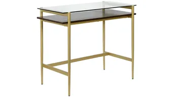 Davisan 36" Writing Desk Brass/Walnut Product\_Image\_Carousel
